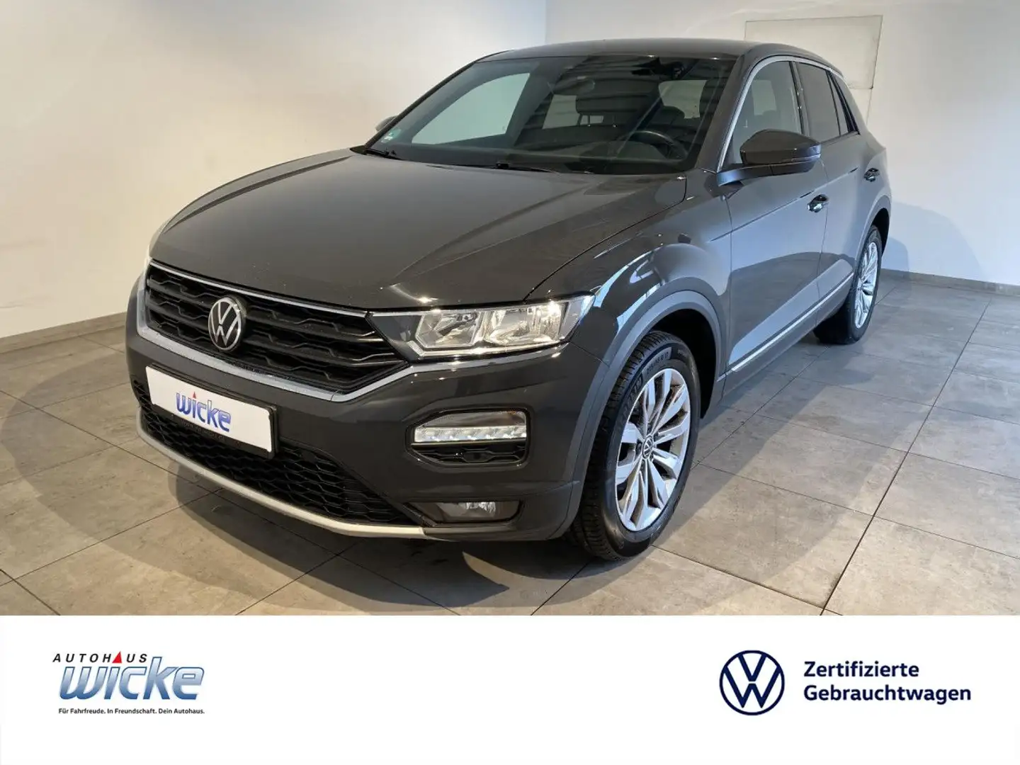 Volkswagen T-Roc 1.5 TSI Sport NAVI KLIMA PDC 17 ZOLL BLUETOO Gris - 1