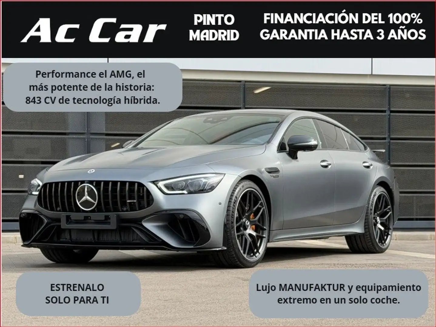 Mercedes-Benz AMG GT Mercedes- 63 S E Performan 4MATIC+ Gris - 1