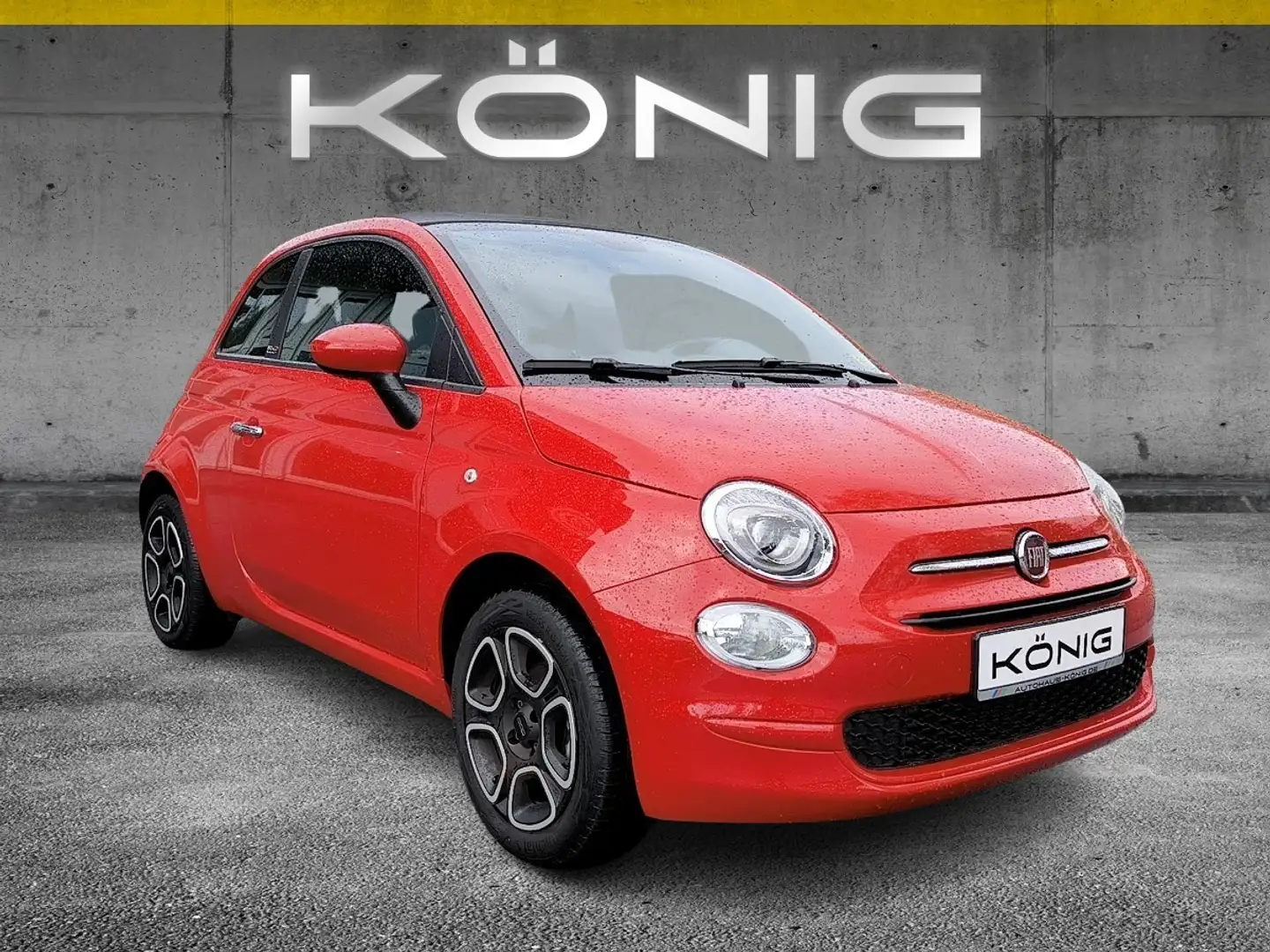 Fiat 500 1.0 CLUB Cabrio Klima*GRA *EFH*LR*el.ASP Rot - 2