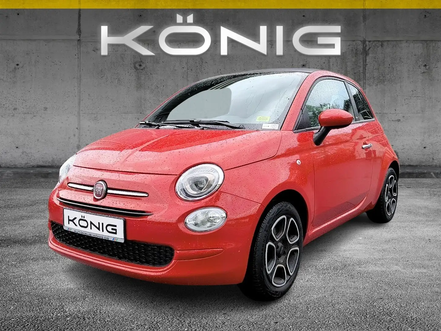 Fiat 500 1.0 CLUB Cabrio Klima*GRA *EFH*LR*el.ASP Rot - 1