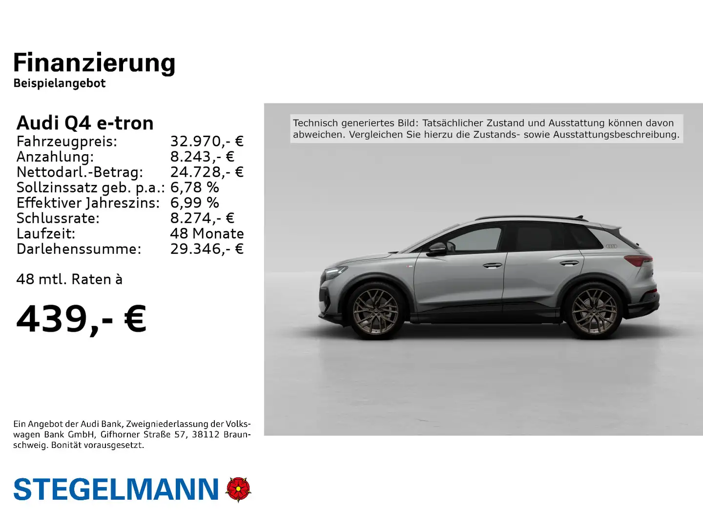 Audi Q4 e-tron 150kW/77kWh *LED*Navi*Kamera*Sitzheizu Grau - 2