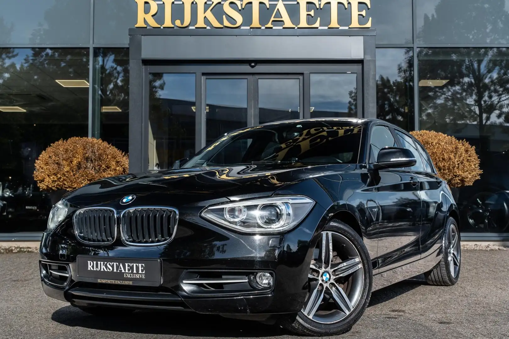 BMW 118 1-serie 118i Sport|LED|CLIMATE|KEYLESS|17''|LEDER Noir - 1