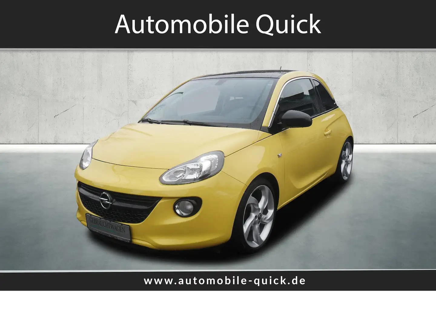 Opel Adam 1.4 Slam Klimautomatik/Panoramadach ! Gelb - 2