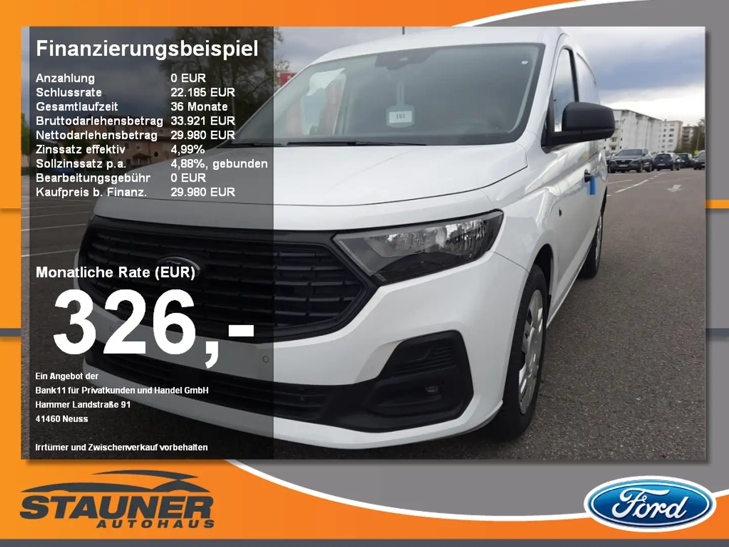 Ford Transit Connect EcoBlue Trend L2 Trennwand AHK bijela - 1