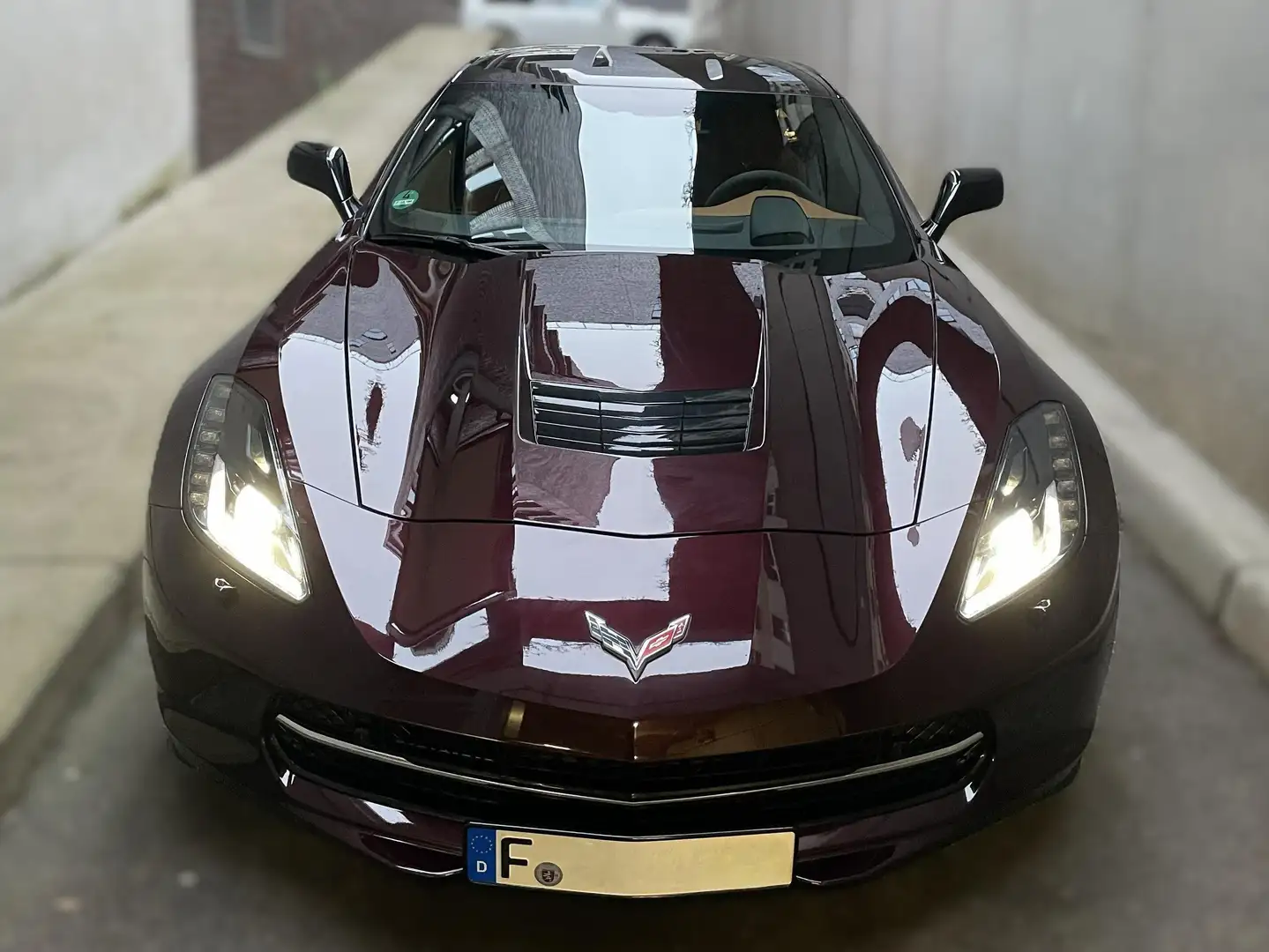 Corvette C7 C7 EU 3LT Z51 Black-Rose Carbon Dach 23tkm Violett - 2