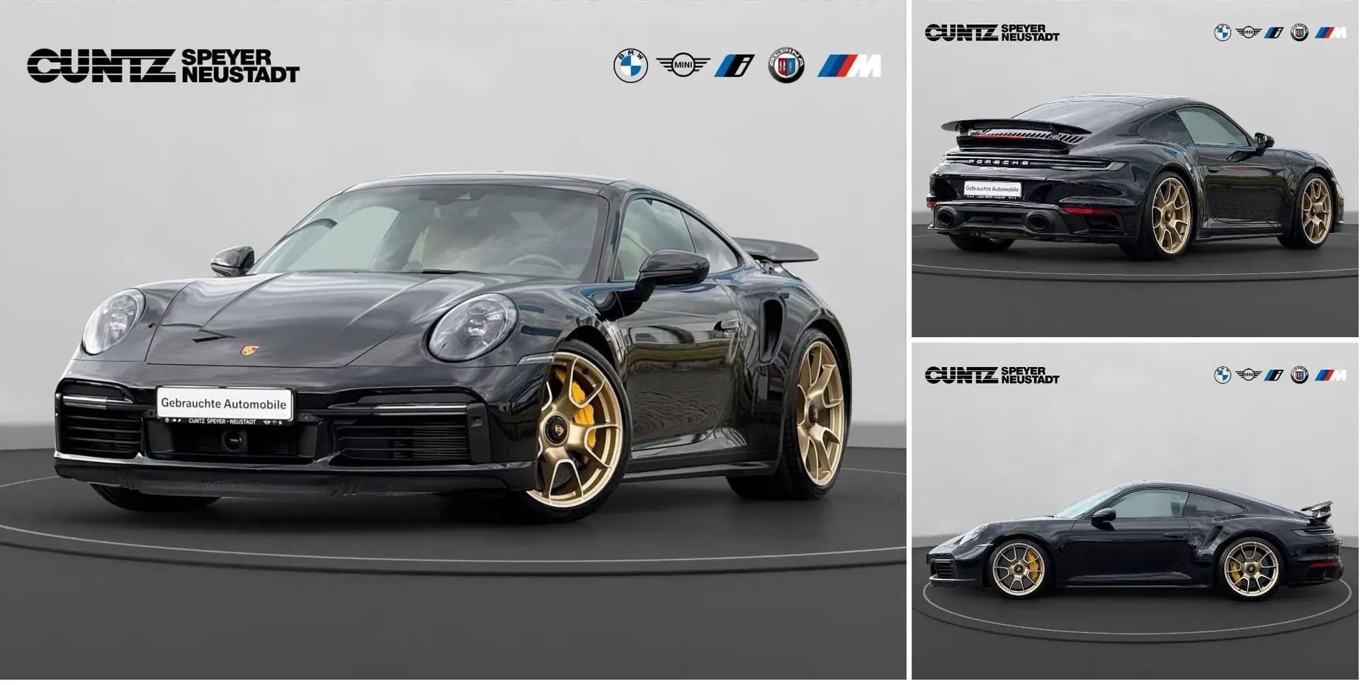 Porsche 992 911 Turbo S  Glasdach Matrix LED Bose 360° Kamera Schwarz - 1