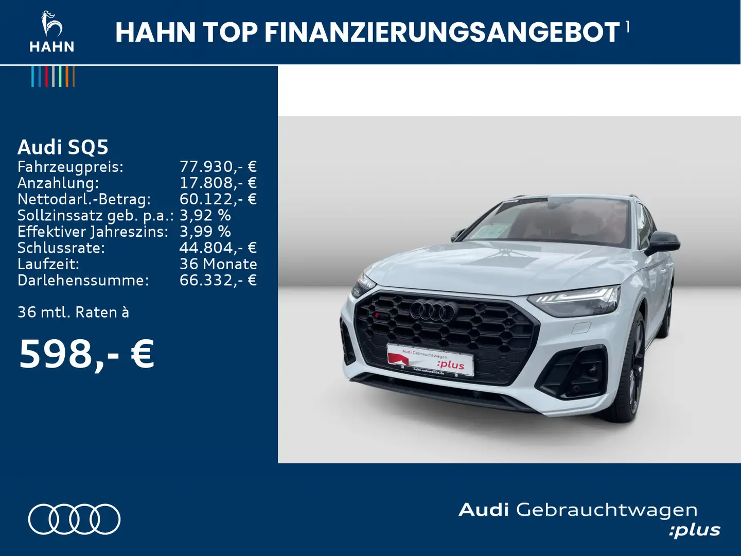 Audi SQ5 3.0TDI MATRIX NAVI STANDHZG AHK LUFT HUD CAM Blanc - 2