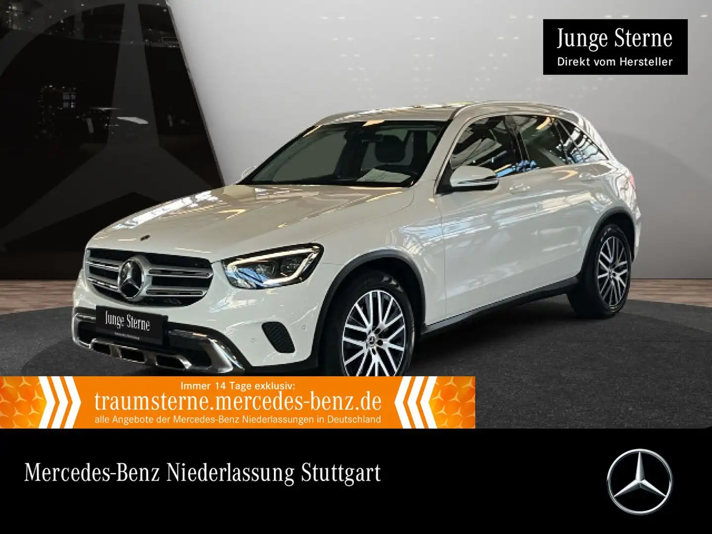 Mercedes-Benz GLC 300 d 4M AHK+MULTIBEAM+KAMERA+TOTW+KEYLESS+9G Weiß - 1