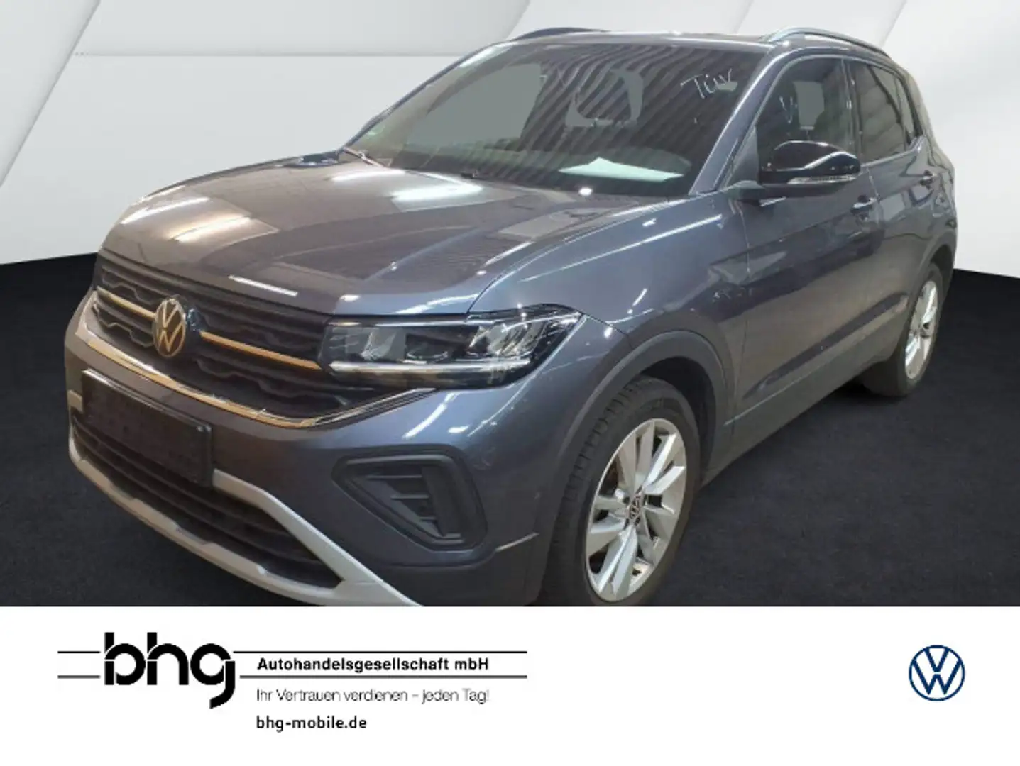 Volkswagen T-Cross Life 1,0 TSI OPF DSG LED AHK App-Connect Grau - 1