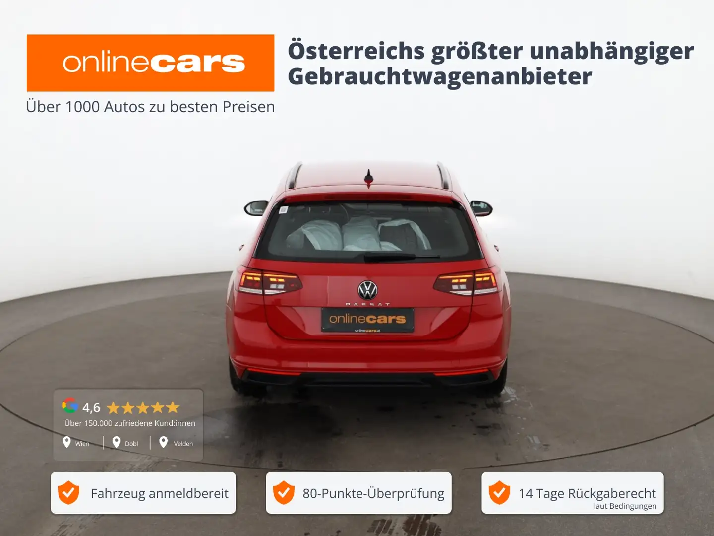 Volkswagen Passat Variant 2.0 TDI Business Aut LED RADAR NAV Rot - 1