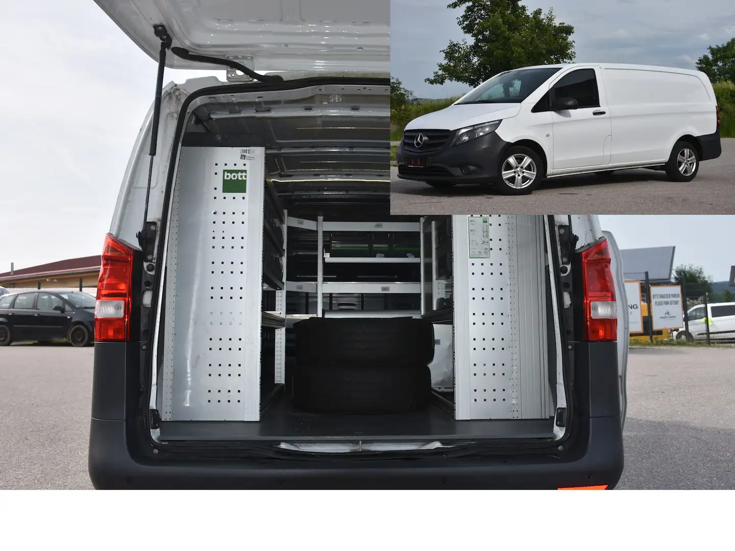 Mercedes-Benz Vito lang/Werkstatt/Sortimo/BOTT/Navi/Shz Bianco - 1