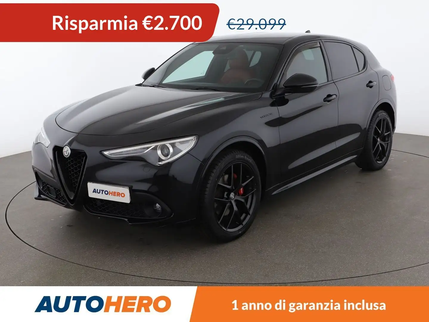 Alfa Romeo Stelvio 2.2 JTDM Veloce 210 CV AT8 Q4 Nero - 1