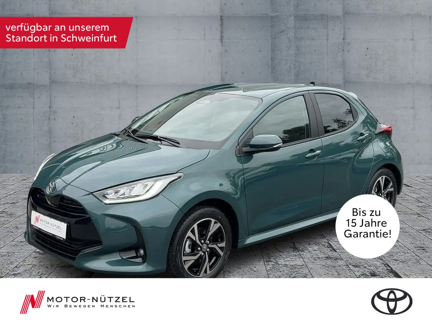 Toyota Yaris 1.5 Hyb. Teamplayer + Comfort-Paket Grün - 1