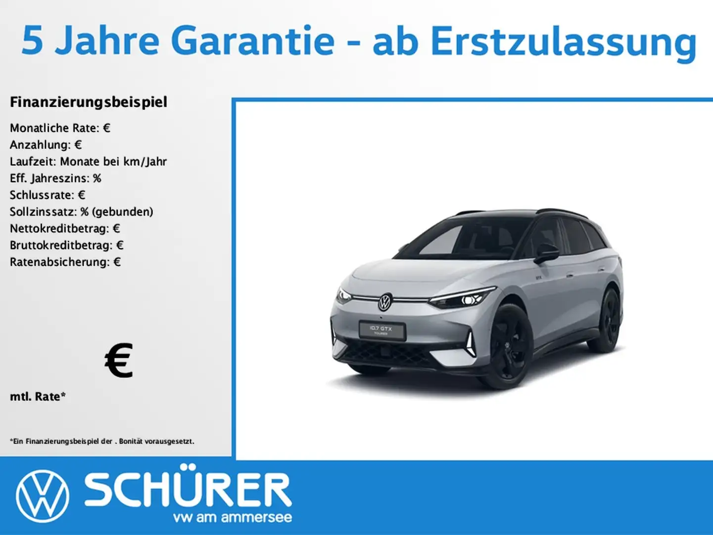Volkswagen ID.7 Tourer GTX AHK DCC 360° Wärmepumpe HKardon Silber - 1
