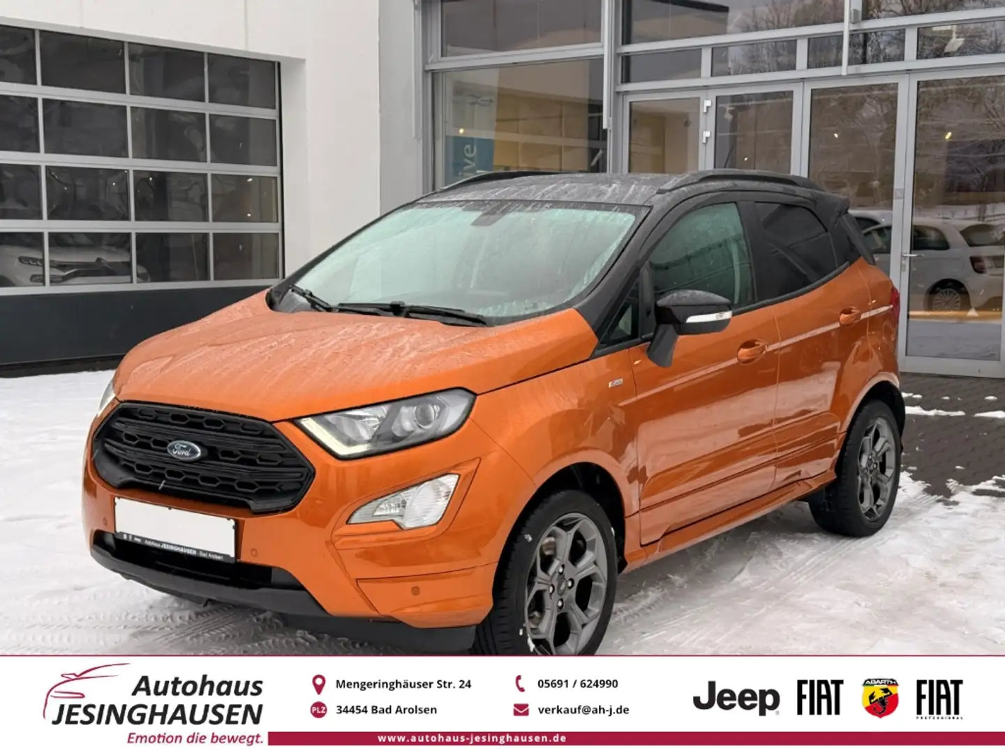 Ford EcoSport ST-Line+PDC+Keyless+AHK+Klimaaut.+Lenkradheiz. Orange - 1