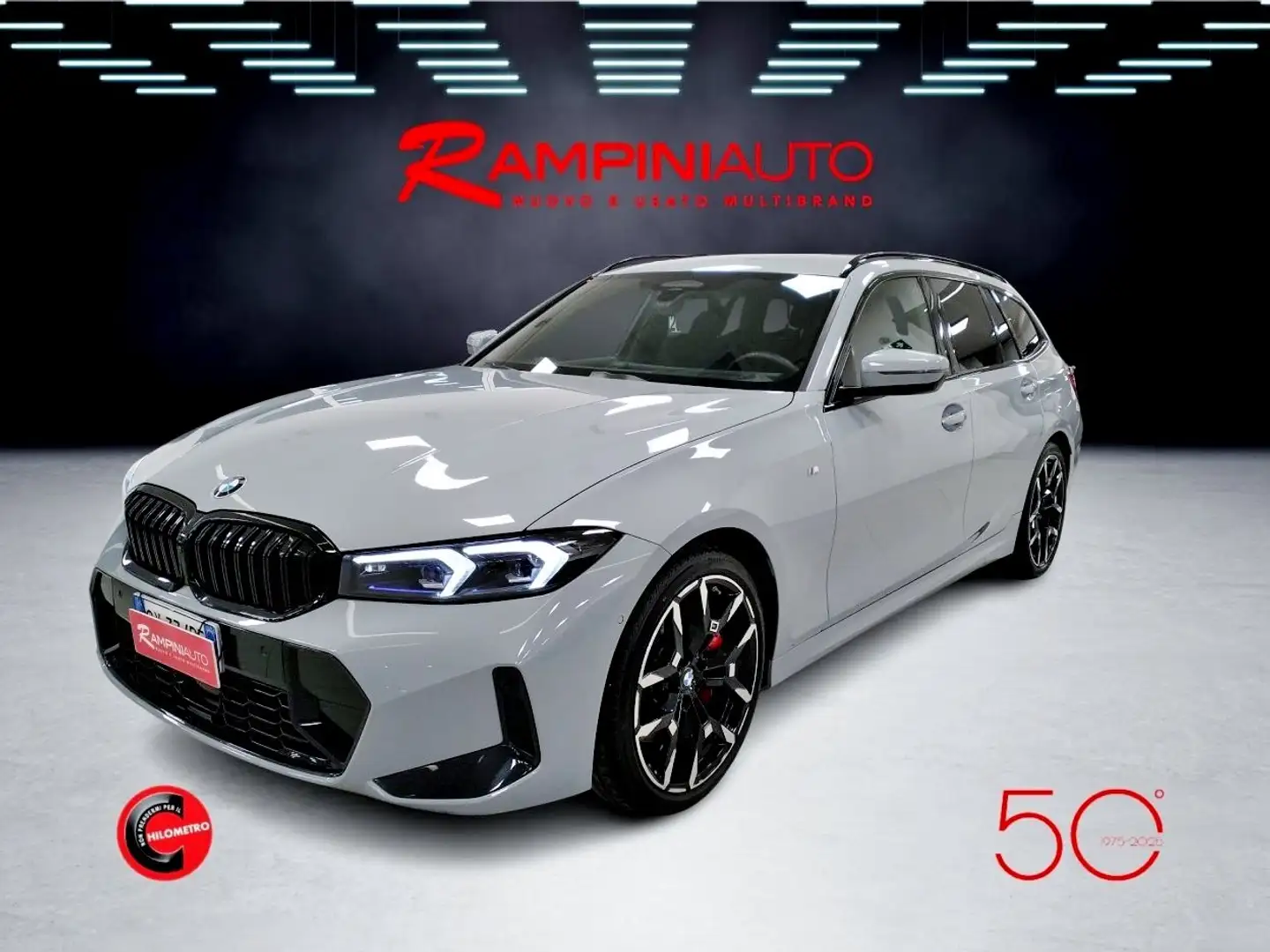 BMW 320 48V xDrive Touring Msport Pro Km 23000 IVA ESPOSTA Gris - 2