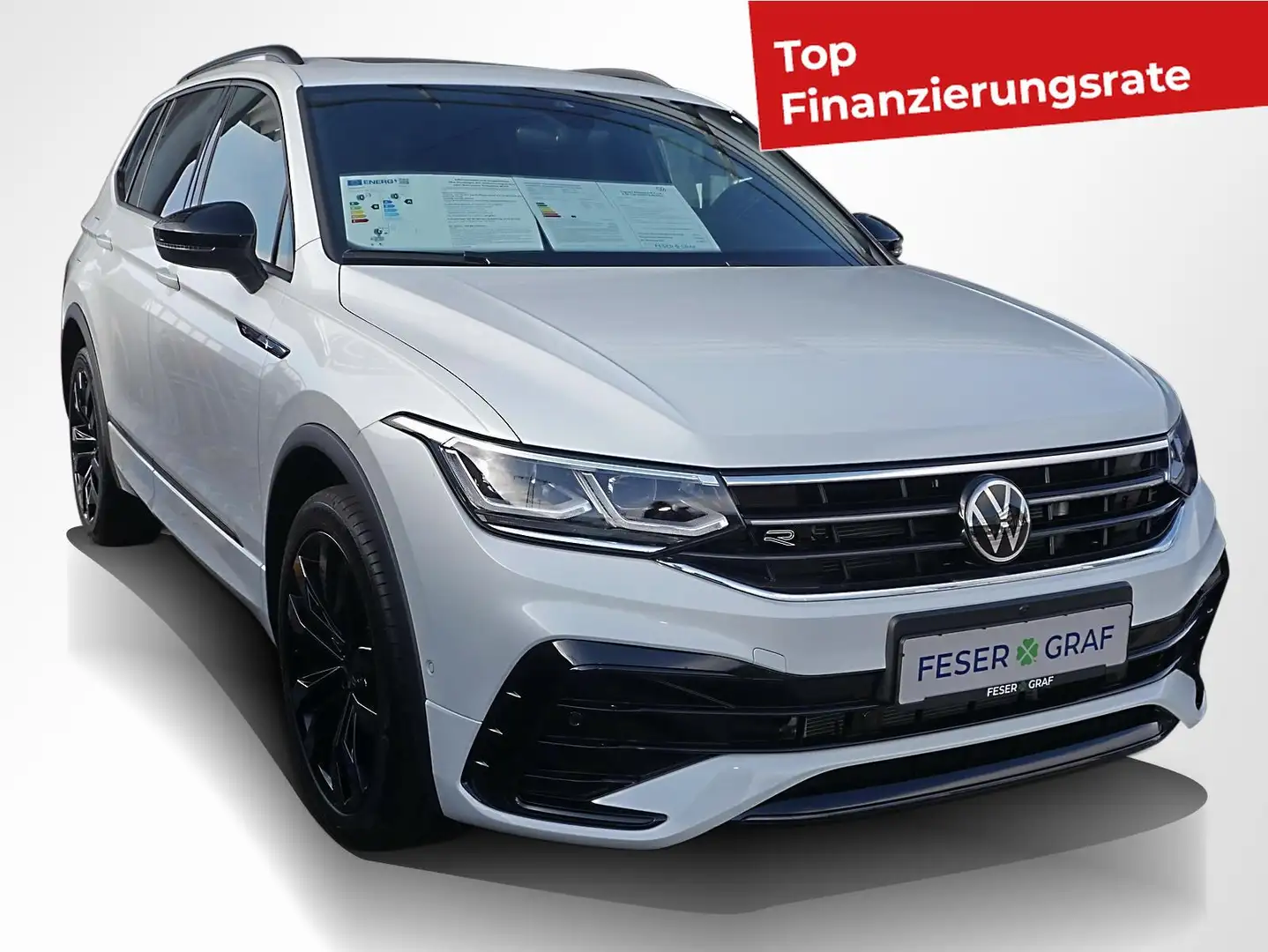 Volkswagen Tiguan Allspace 2.0 TDI 4M R-Line Black DSG AHK Weiß - 2