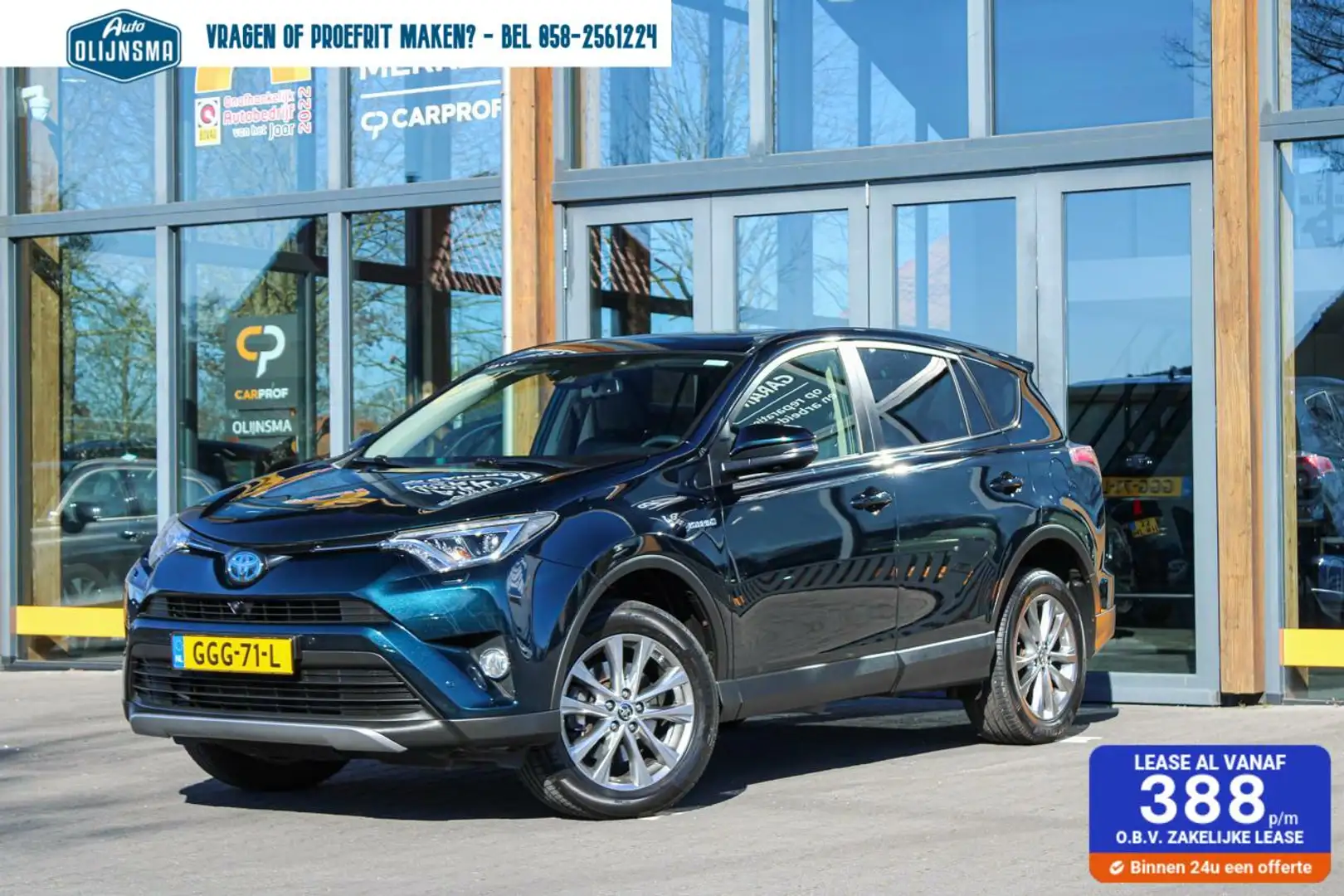 Toyota RAV 4 2.5 Hybrid |Pano|Leer|Stuur/Stoelverwarming|PDC|Me Blau - 1
