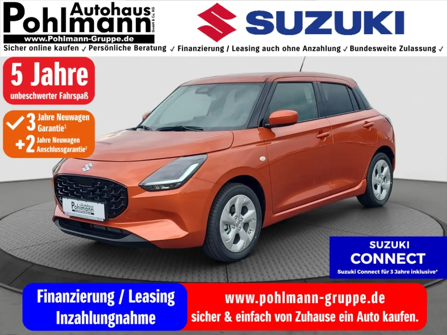 Suzuki Swift 1.2 HYBRID Comfort LED DAB SHZ Keyless Entry Keyle Naranja - 1