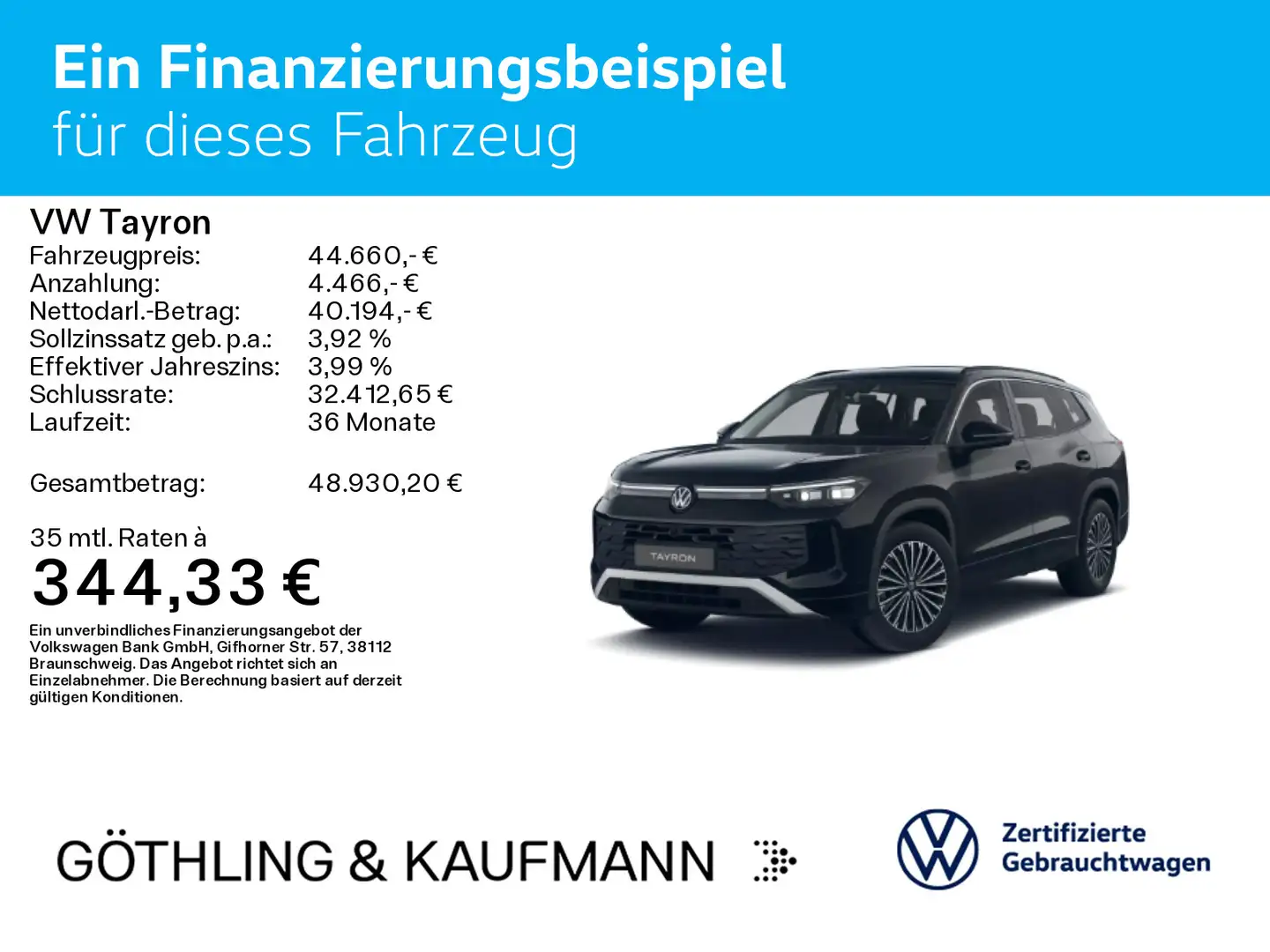 Volkswagen Tayron 2.0 TDI DSG 4M LIFE*7-SITZER*IQ.LIGHT*NAV Schwarz - 2