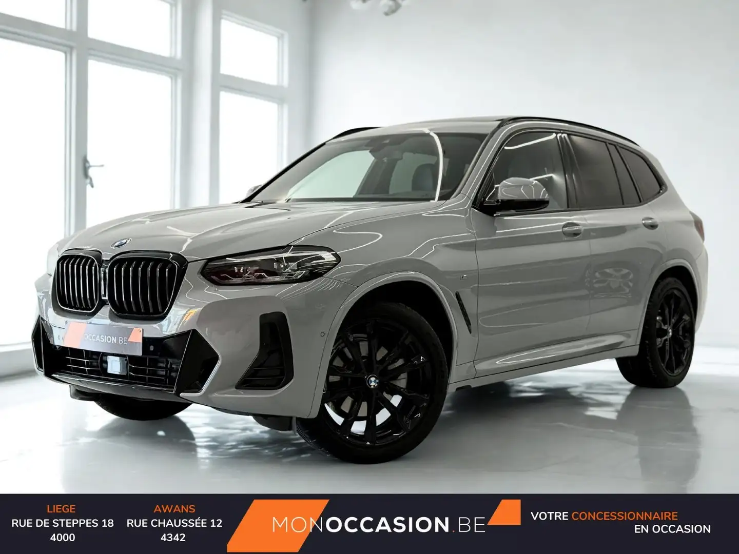 BMW X3 2.0dA Pack M Cuir Pano Virtual 20" LED Grau - 1
