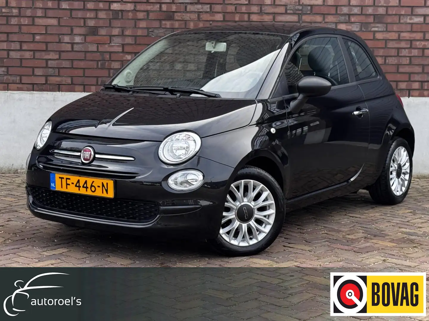 Fiat 500 0.9 TwinAir Turbo Popstar / Cruise Control / Airco Zwart - 1