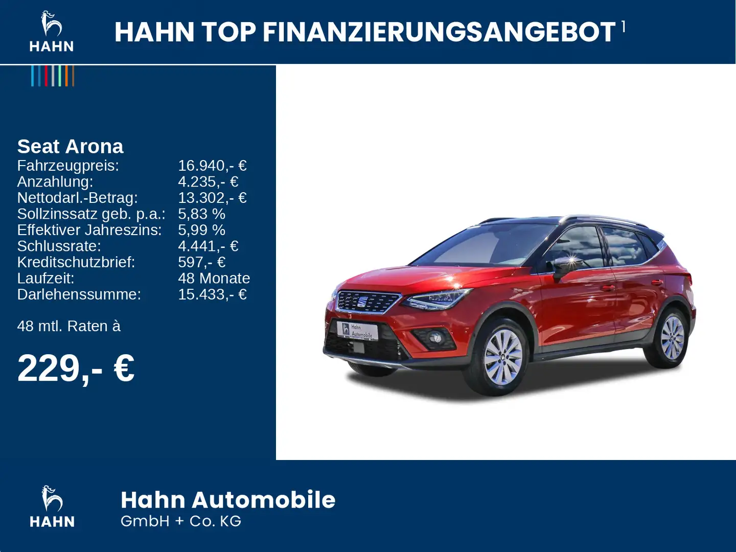 SEAT Arona 1.0TSI Xcellence Beats MirrorLink CAM LED Rot - 2