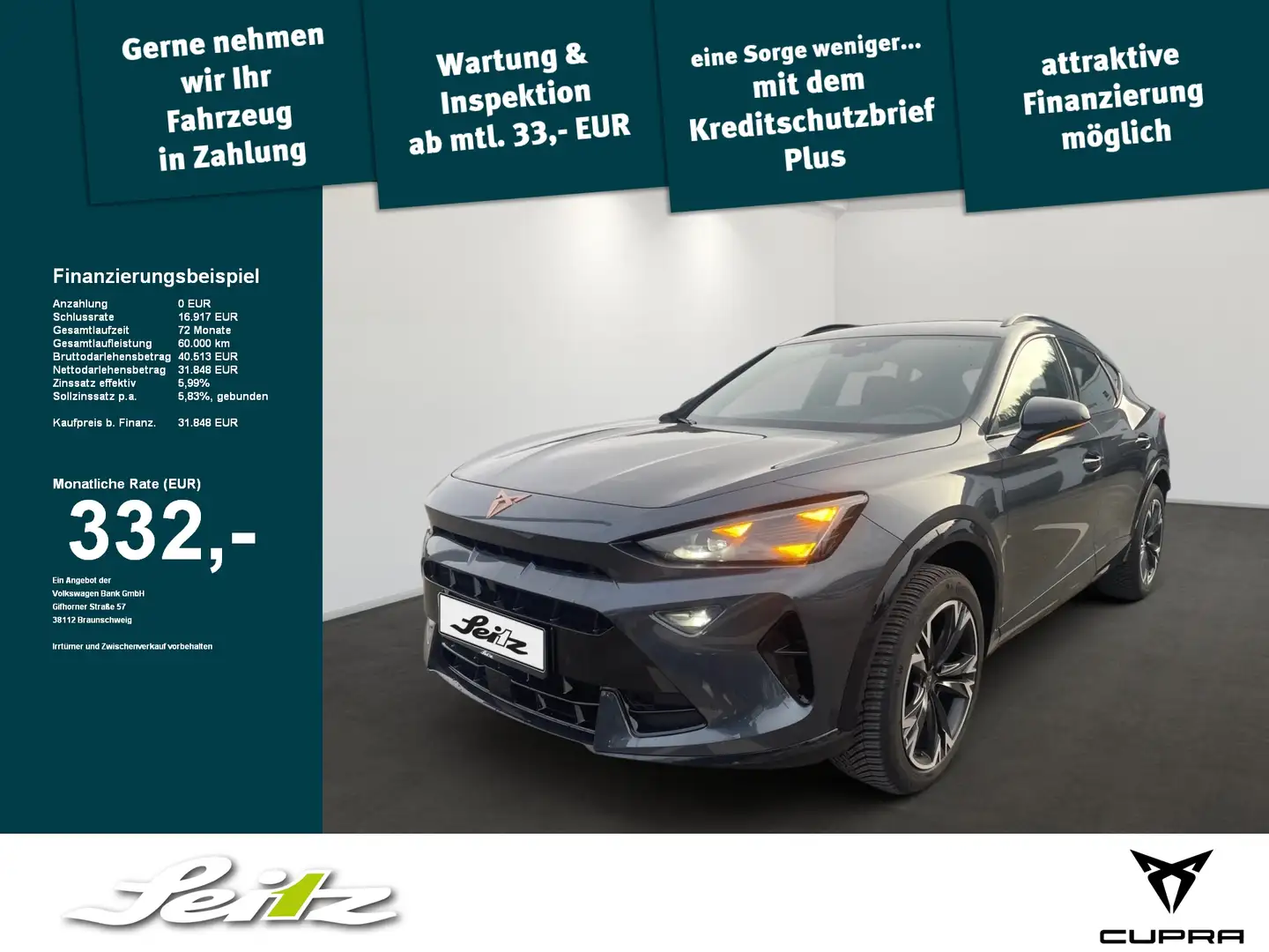 CUPRA Formentor 1.5 eTSI *LED*KAMERA*NAVI*SITZH* Grau - 1