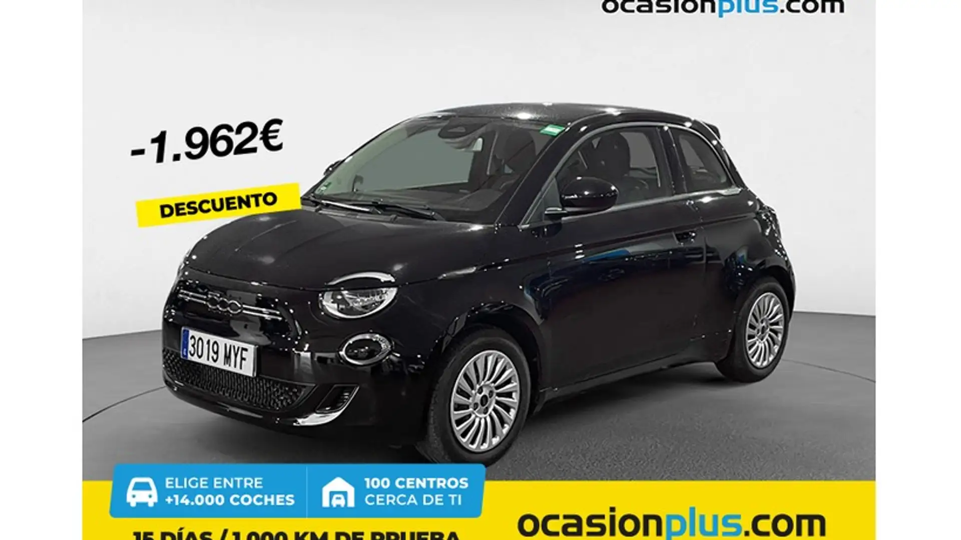 Fiat 500e 70Kw Action Noir - 1