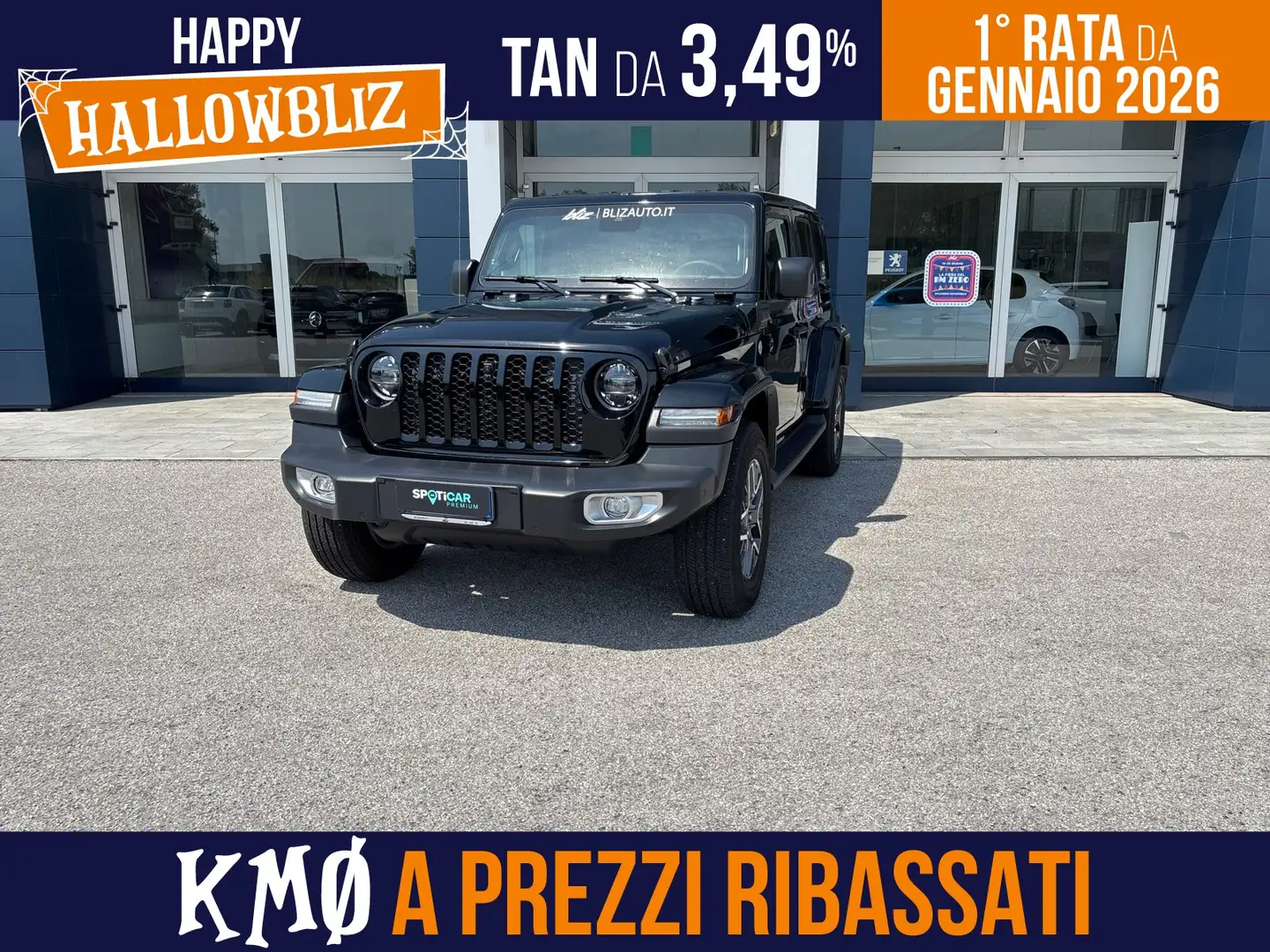 Jeep Wrangler Jeep  unlimited 2.0 atx phev sahara 4xe au Noir - 1