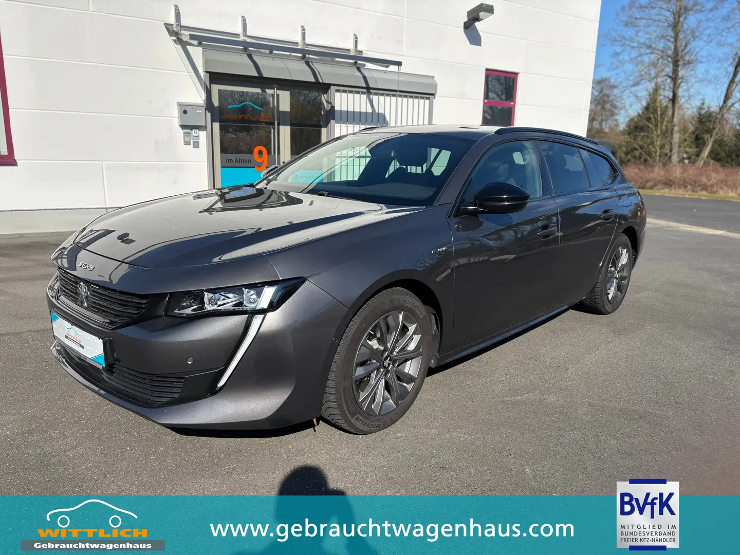 Peugeot 508 Hybrid 225 "Allure Pack" +Winterräder +Garantie Grau - 1