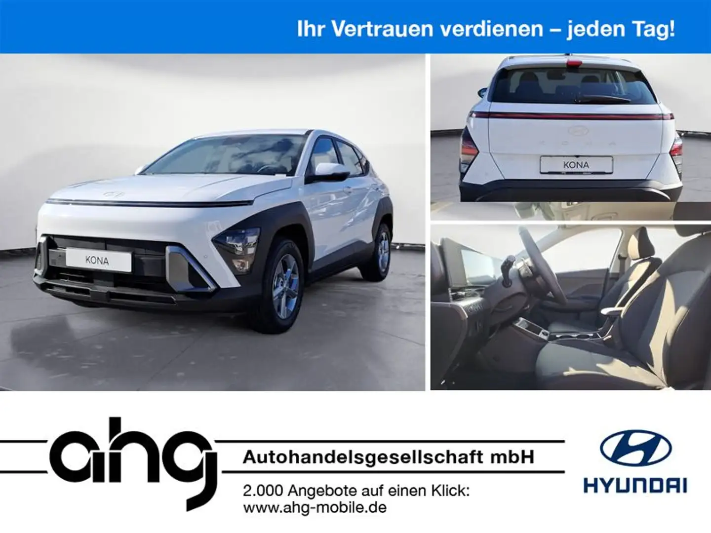 Hyundai KONA SX HEV Trend DCT SCHRAMBERG AKTION EL.HECKL Weiß - 1