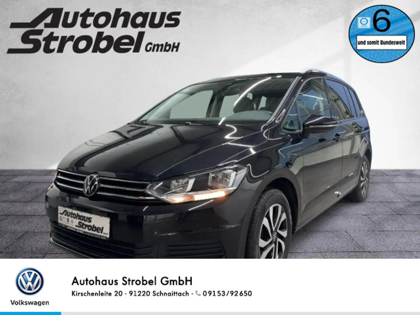 Volkswagen Touran 2.0 TDI DSG "ACTIVE" 7-Sitze AHK ACC Navi Schwarz - 1