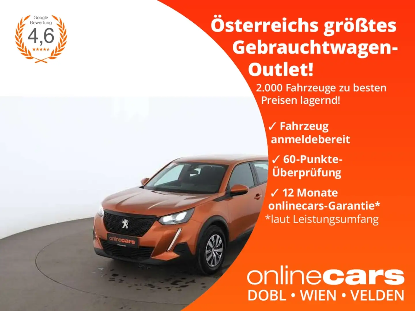 Peugeot 2008 1.2 PureTech 100 Active LED TEMPOMAT R-CAM Orange - 1