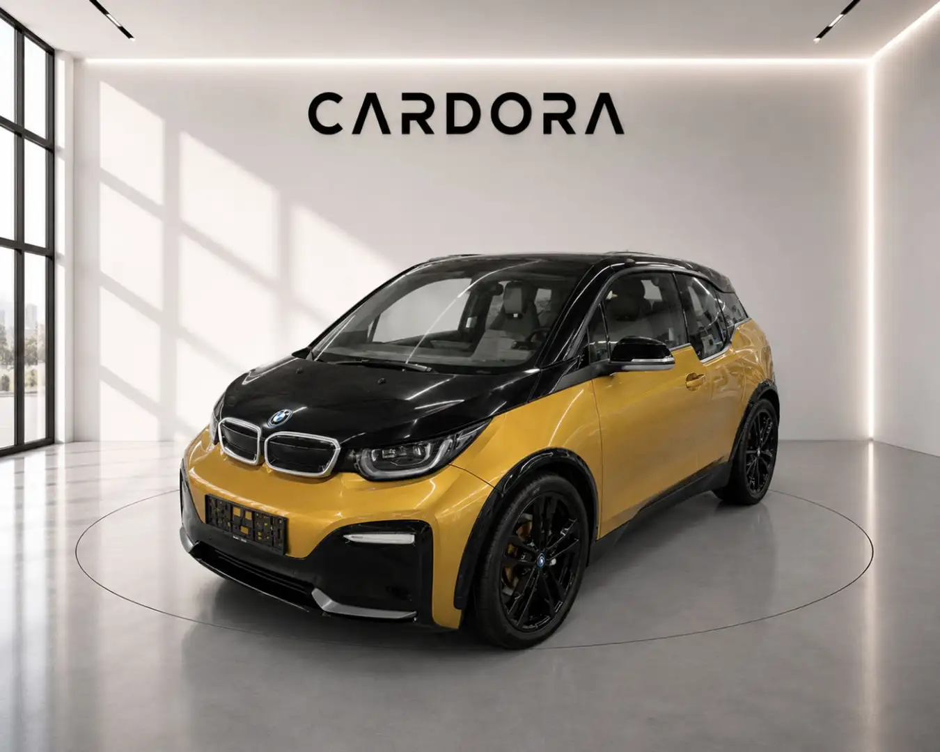 BMW i3 120Ah MEGA FARBE Wärmepumpe LED*Leder*SKY*SHZ*RFK Gelb - 1