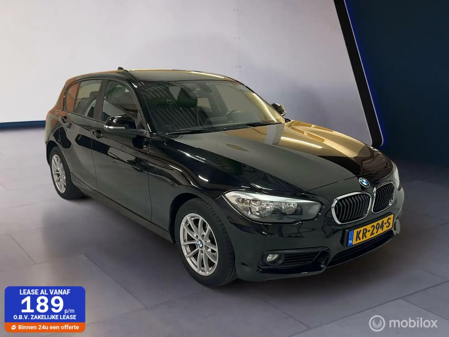 BMW 116 1-serie 116i Sport ✔Stoelver.✔trekh. ✔cruise ✔park Noir - 1