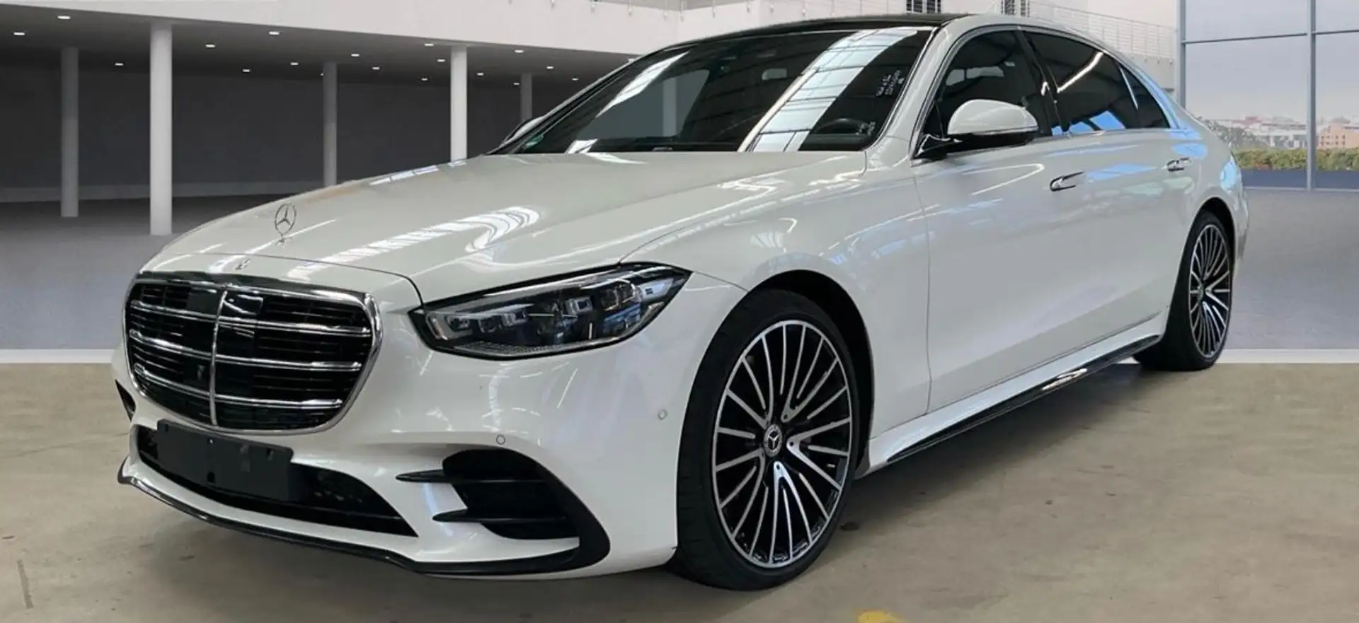 Mercedes-Benz S 400 d 4Matic Lang*AMG*DESIGNO*PANO*BURM*HLENK Weiß - 1