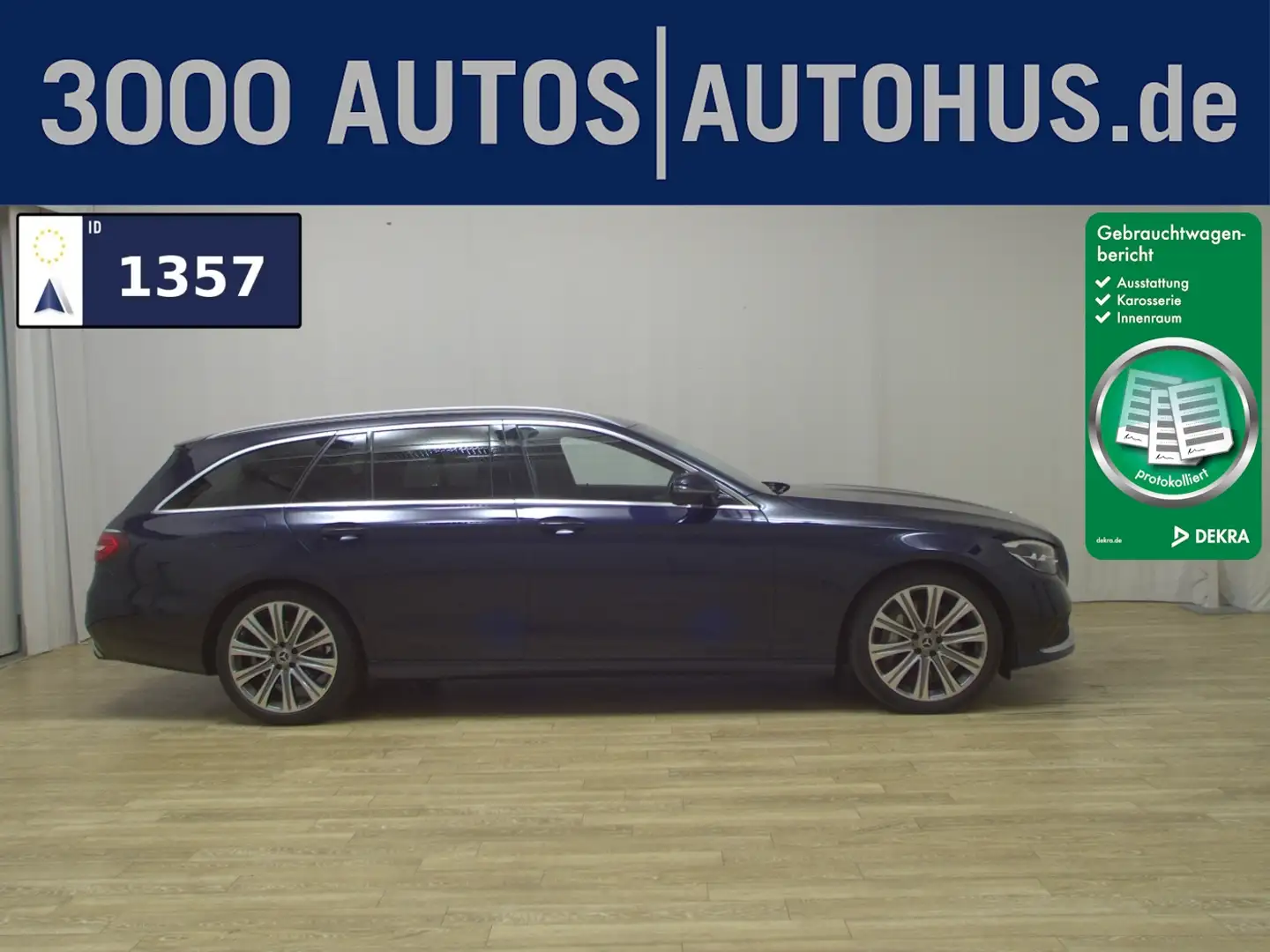 Mercedes-Benz E 400 T d 4M Avantgarde Navi LED Widescreen AHK Blau - 1