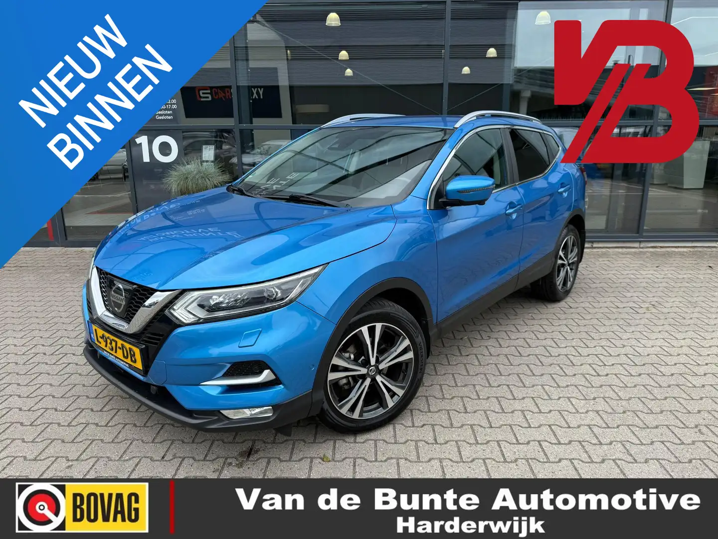 Nissan Qashqai 1.2 Tekna *Stoelverwarming & 360 Camera* Bleu - 1