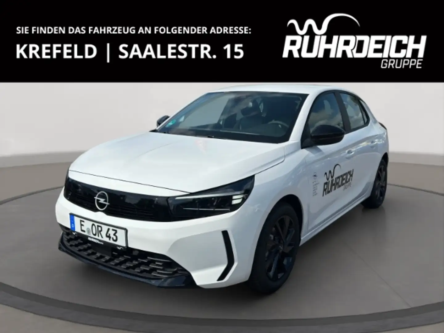 Opel Corsa F Edition 1.2 Turbo SHZ LHZ KLIMA LED DAB Apple Ca Blanc - 1