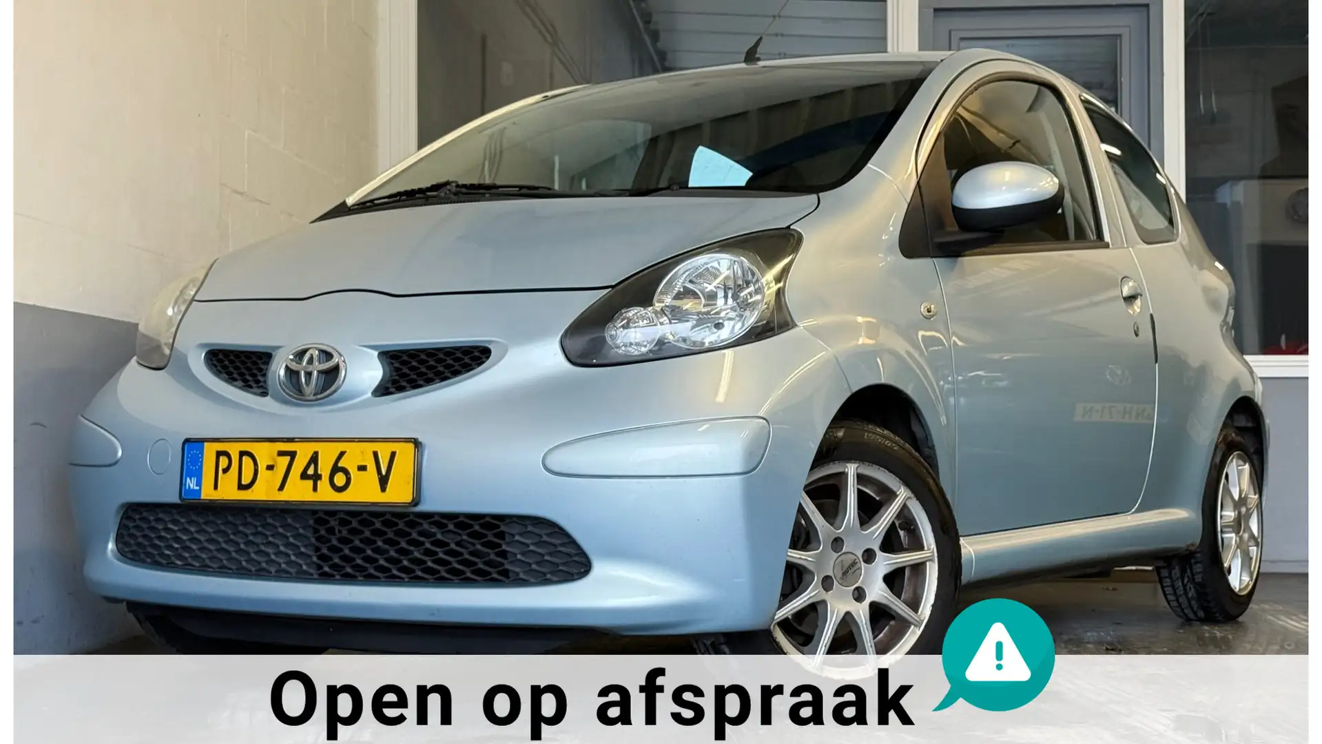 Toyota Aygo 1.0-12V Access|163DKM!|NweAPK|Airco|CentrDVG|LMV|N Blau - 1