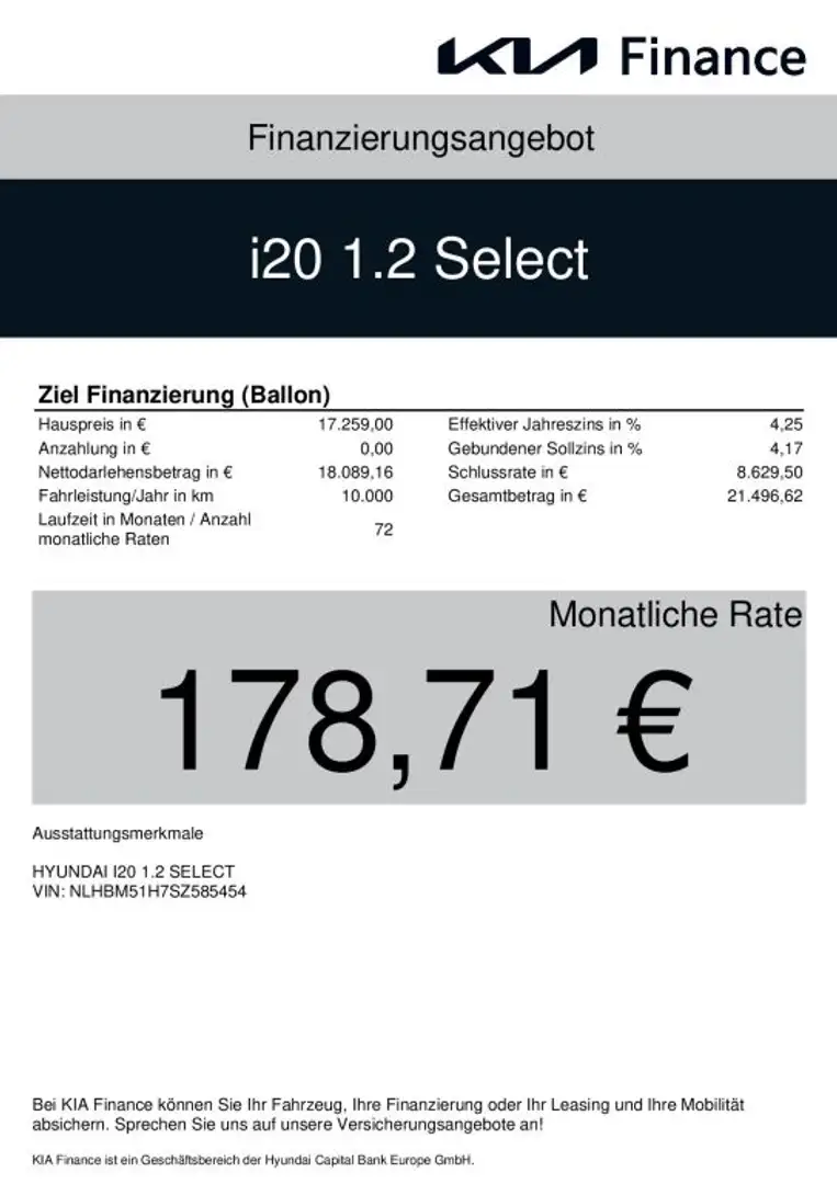 Hyundai i20 1.2 Comfort Club Weiß - 2