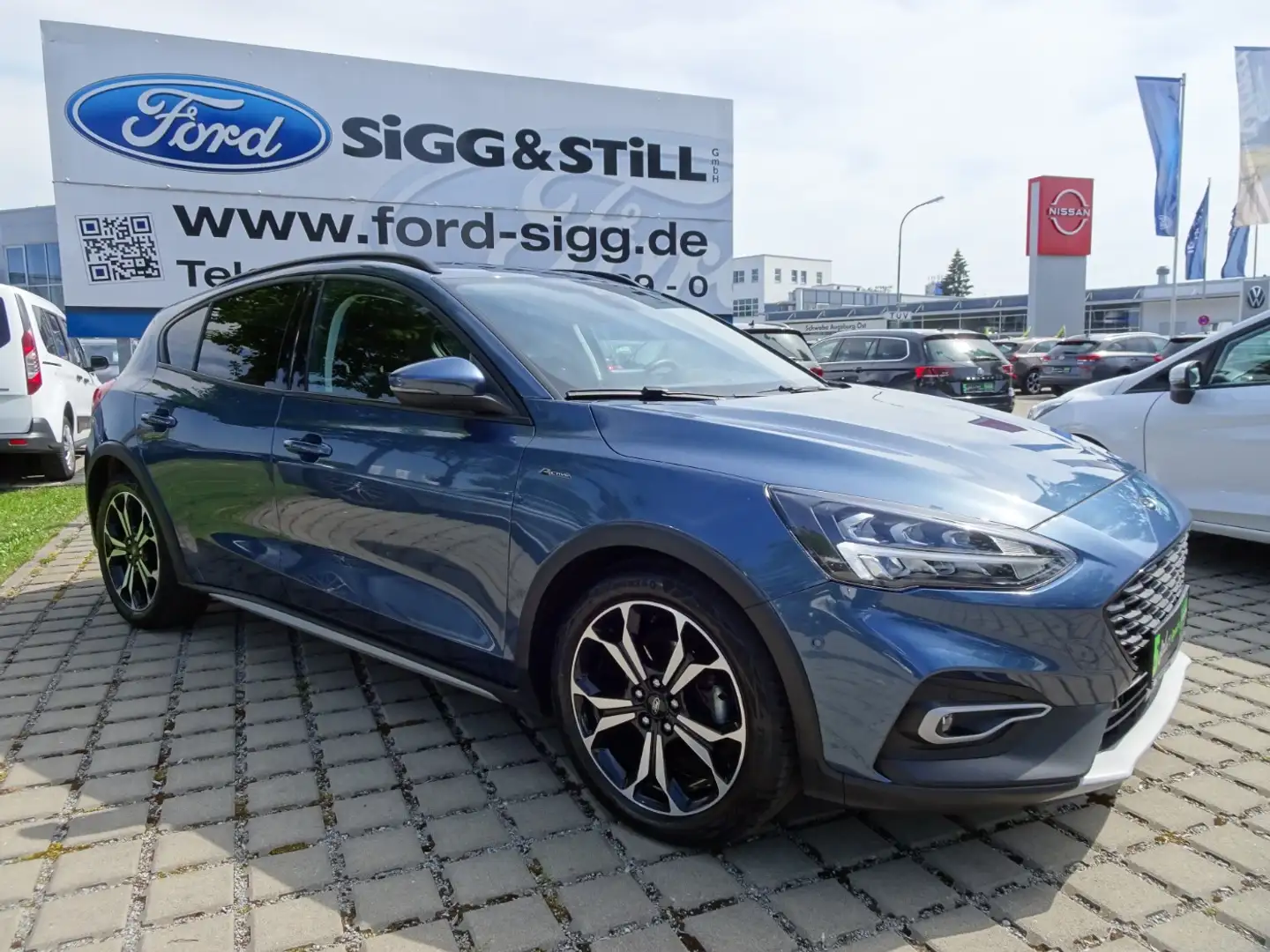 Ford Focus 1.0I  Active LED*NAVI*BLIS*SPUR*SHZ*PDC*CAM Blau - 2