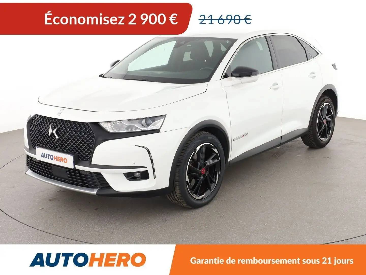 DS Automobiles DS 7 Crossback 2.0 Blue-HDi Performance Line Automatique Blanc - 1