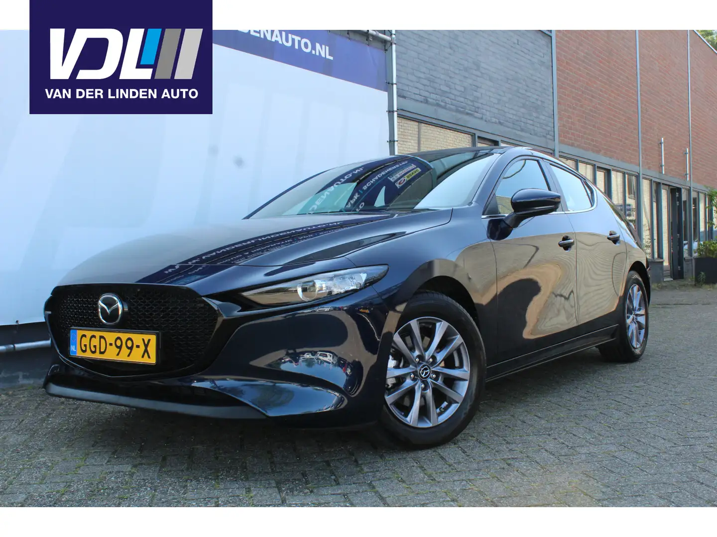 Mazda 3 2.0 e-SkyActiv-G M Hybrid 122 Airco l Parkeersenso Modrá - 1