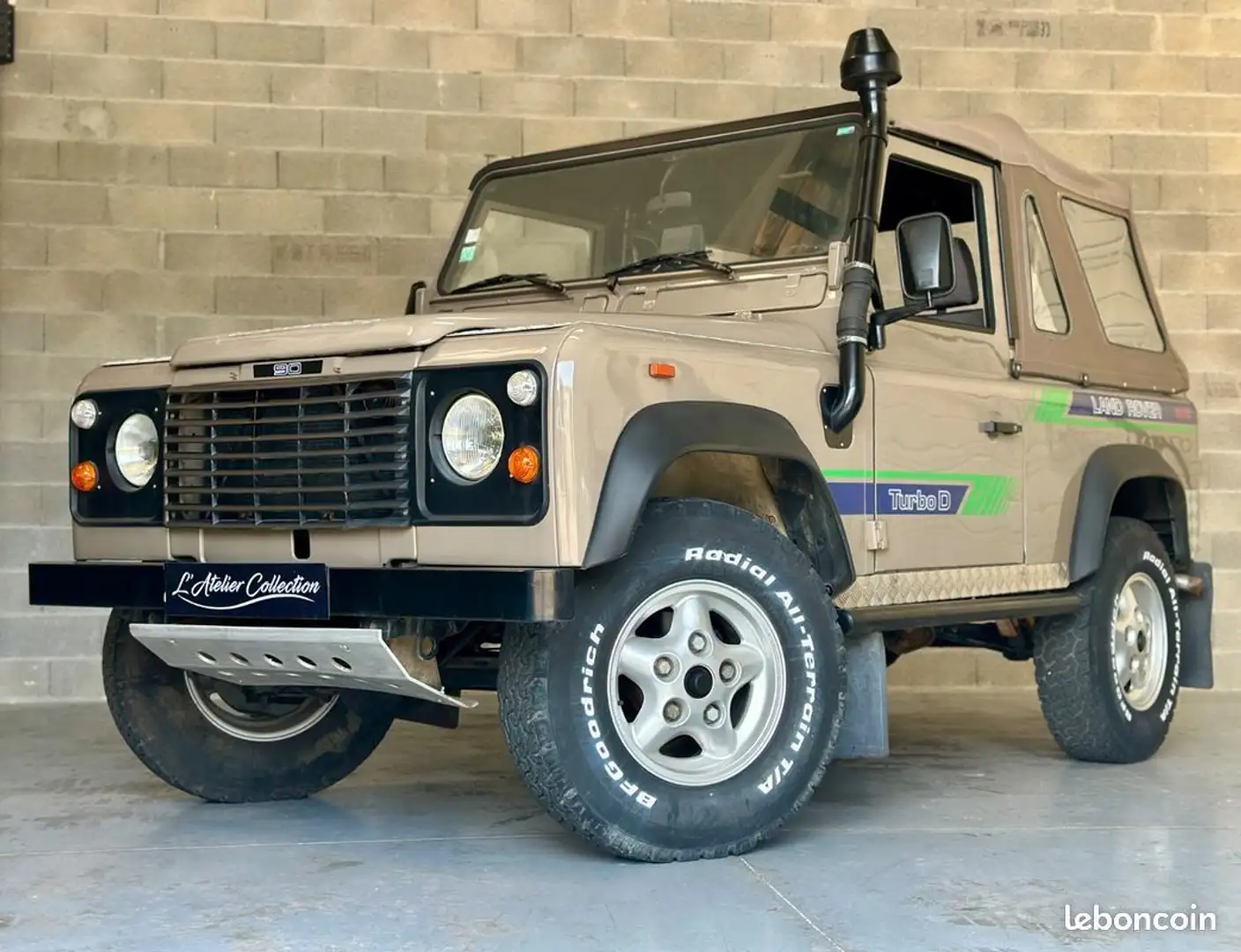 Land Rover Defender Land Rover 90 Turbo D Cabriolet GARANTIE 12 MOIS Beige - 1