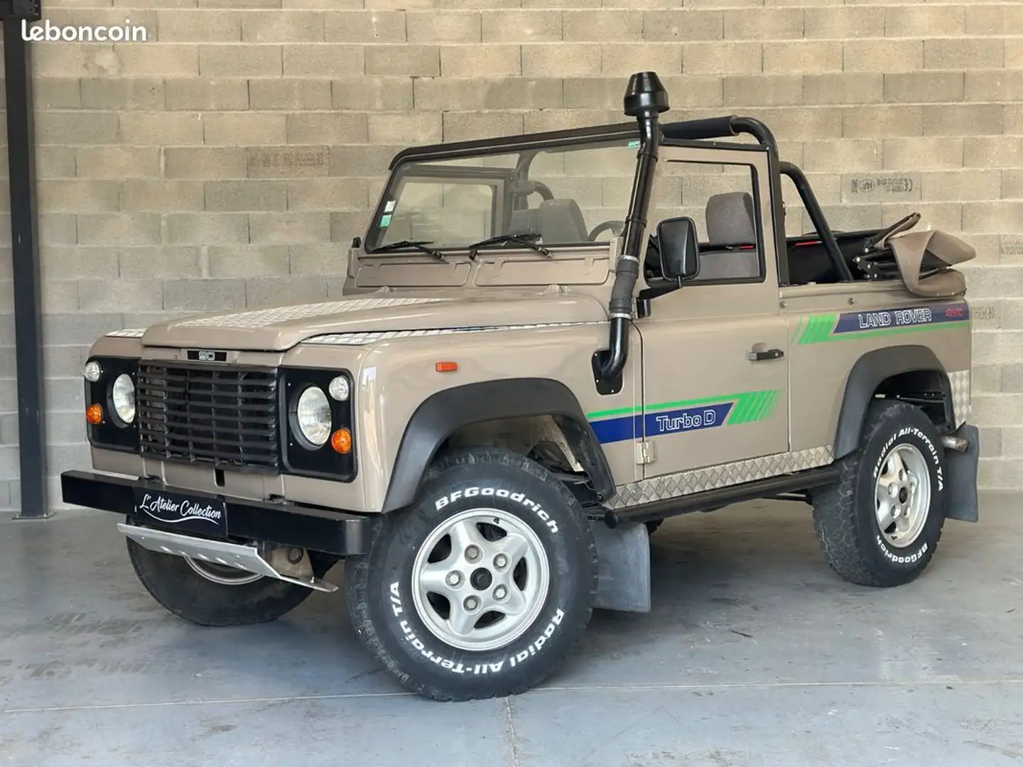 Land Rover Defender Land Rover 90 Turbo D Cabriolet GARANTIE 12 MOIS Beige - 2