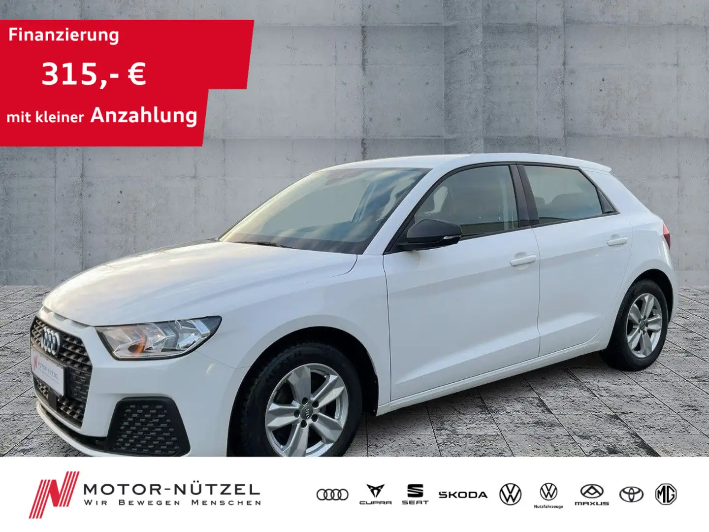Audi A1 30 TFSI PDC+SHZ+MFA+BT+VC+LM 15" Weiß - 1