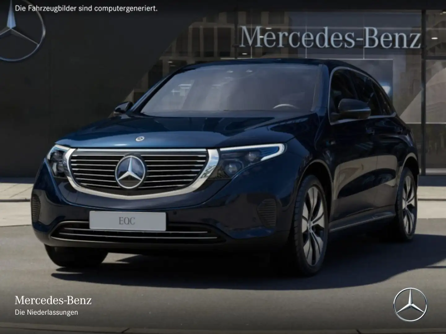 Mercedes-Benz EQC 400 4M 360+MULTIBEAM+FAHRASS+HUD+KEYLESS Blau - 2