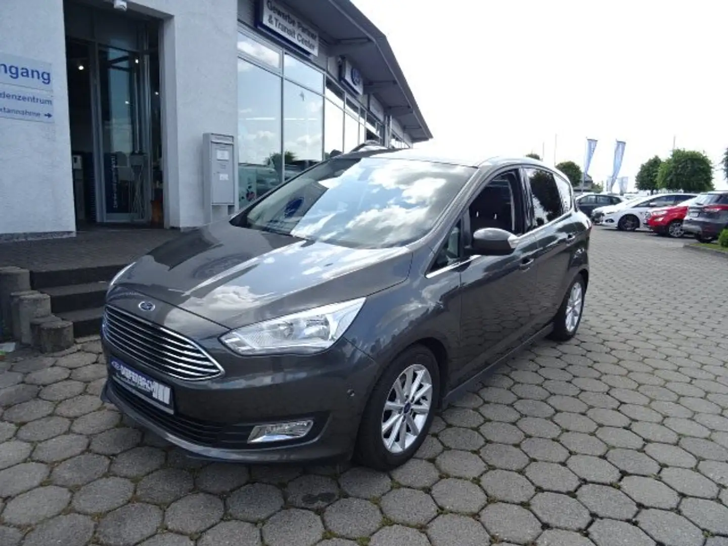 Ford C-Max 1.5 Ecoboost Titanium + Ahk +ZAHNRIEMEN NEU! Grigio - 1
